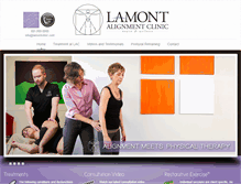 Tablet Screenshot of lamontclinic.com